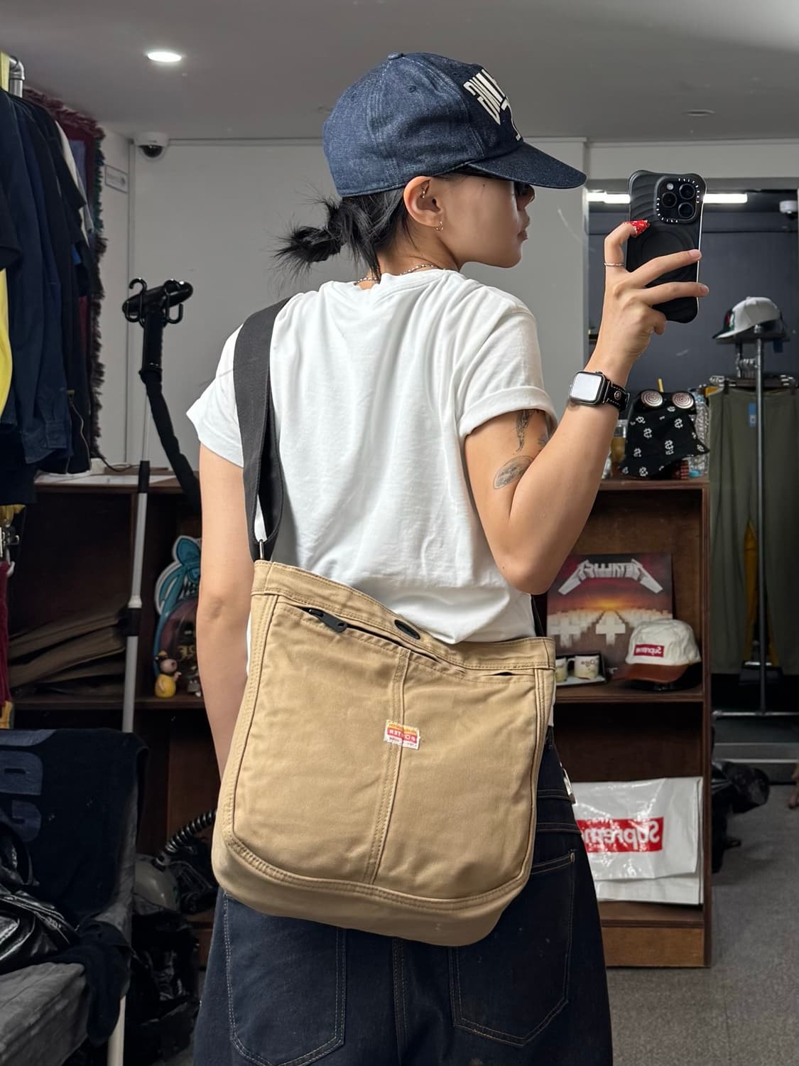 요시다 포터 타탄 체크 리버시블 숄더백 상품이미지8