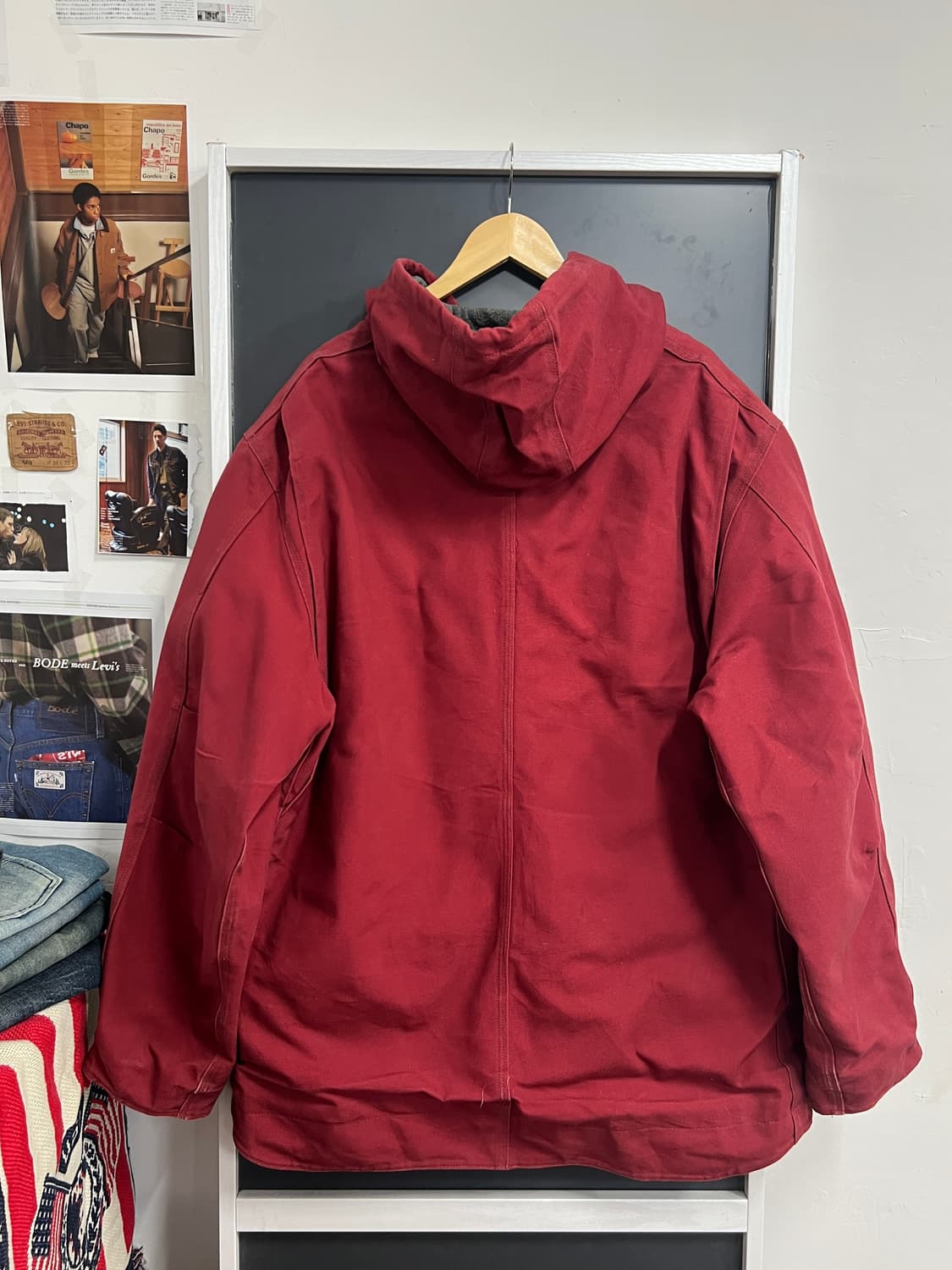 Carhartt 칼하트 C68 DKR 버건디 액티브 자켓 상품이미지9