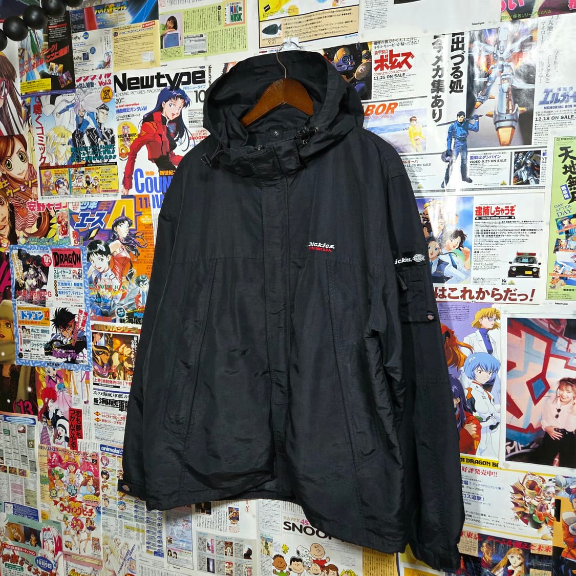 디키즈 사이드 포켓 블랙 바람막이 자켓 상품이미지2