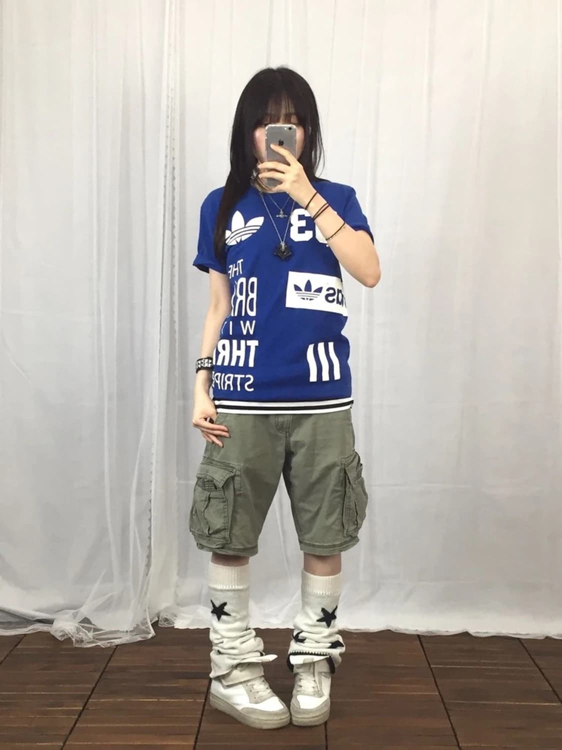 Adidas Originals Blue Graphic Tee 상품이미지1