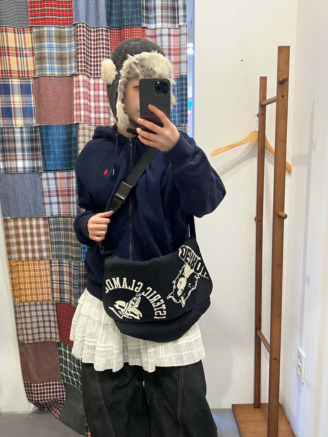 히스테릭글래머 블랙 히스걸 크로스백 상품이미지5