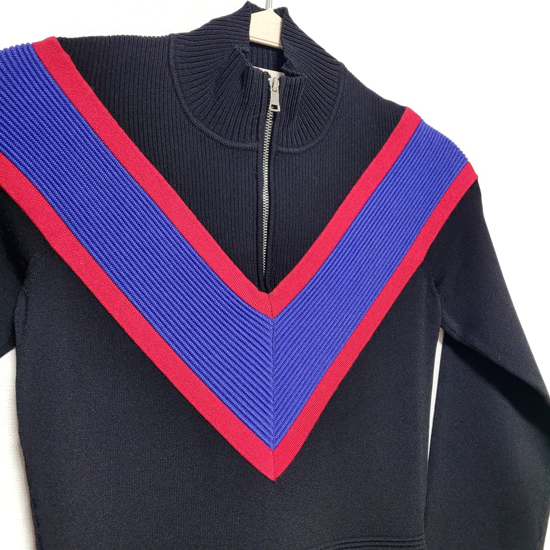 산드로 SANDRO 니트 원피스 하프집업 (44-날씬55/표기1) 새상품 상품이미지2