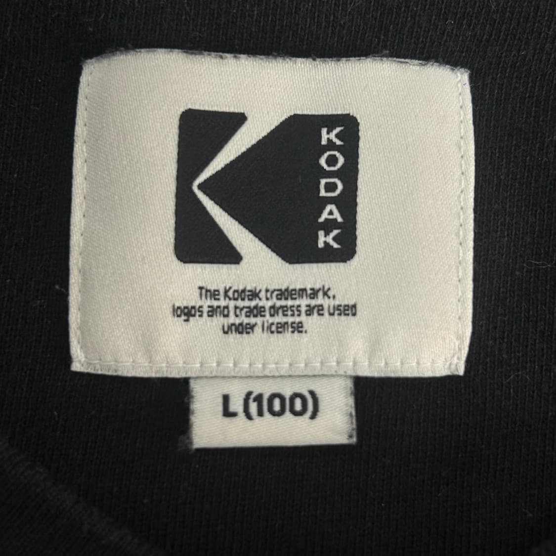 Kodak 코닥 화이트 빅로고 블랙 맨투맨 상품이미지6