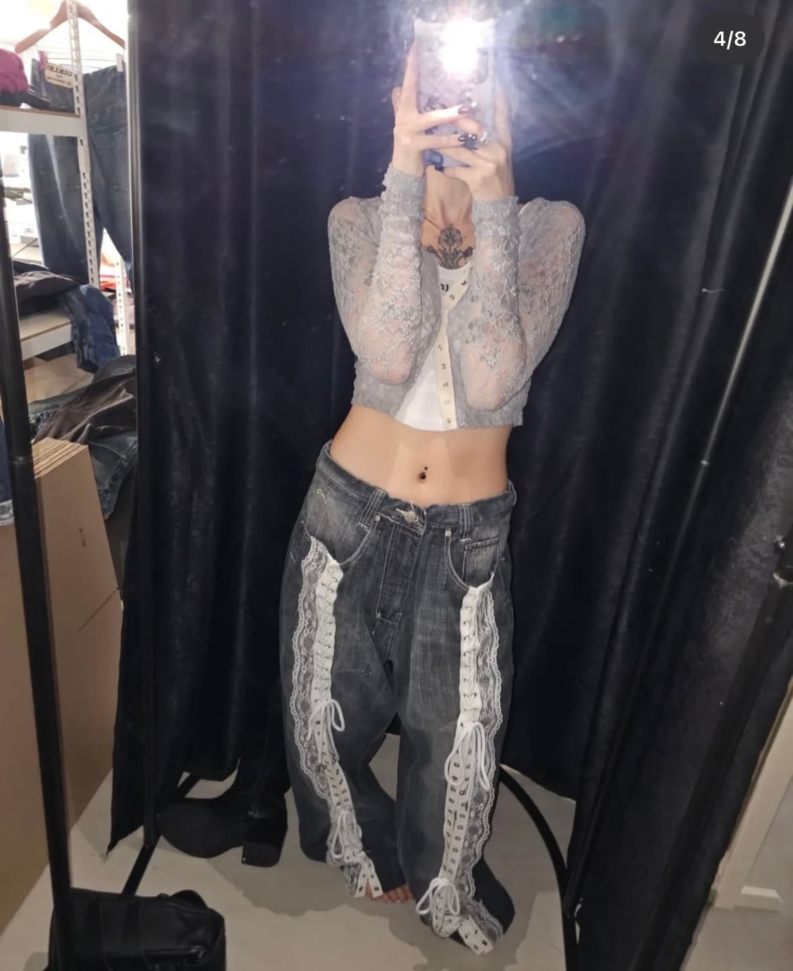 더미스테리어스호텔 빈티지 리워크 데님 상품이미지2