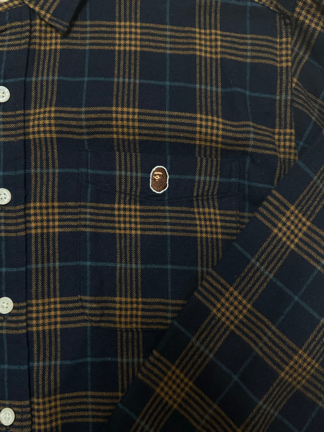 베이프 체크셔츠 L 상품이미지2