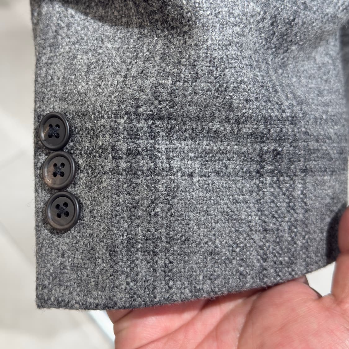 일본 테일러드 dearDad 글렌체크 울 자켓 상품이미지7