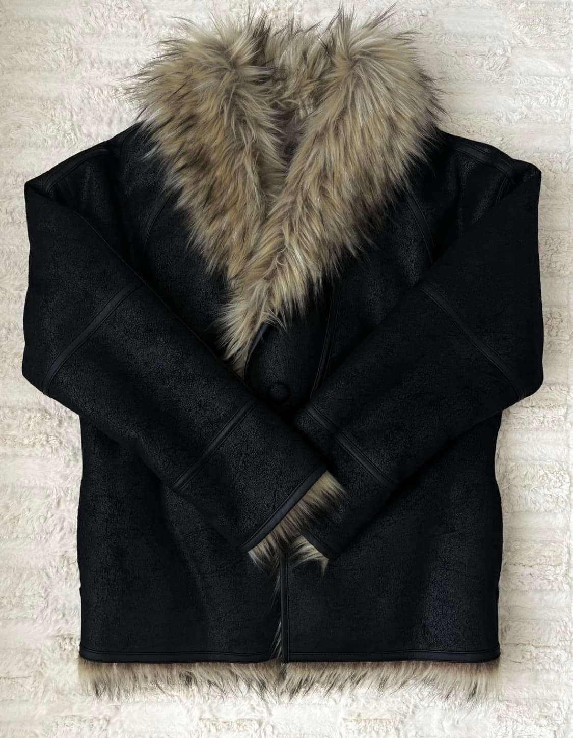 Open yy faux fur reversible jacket 상품이미지1