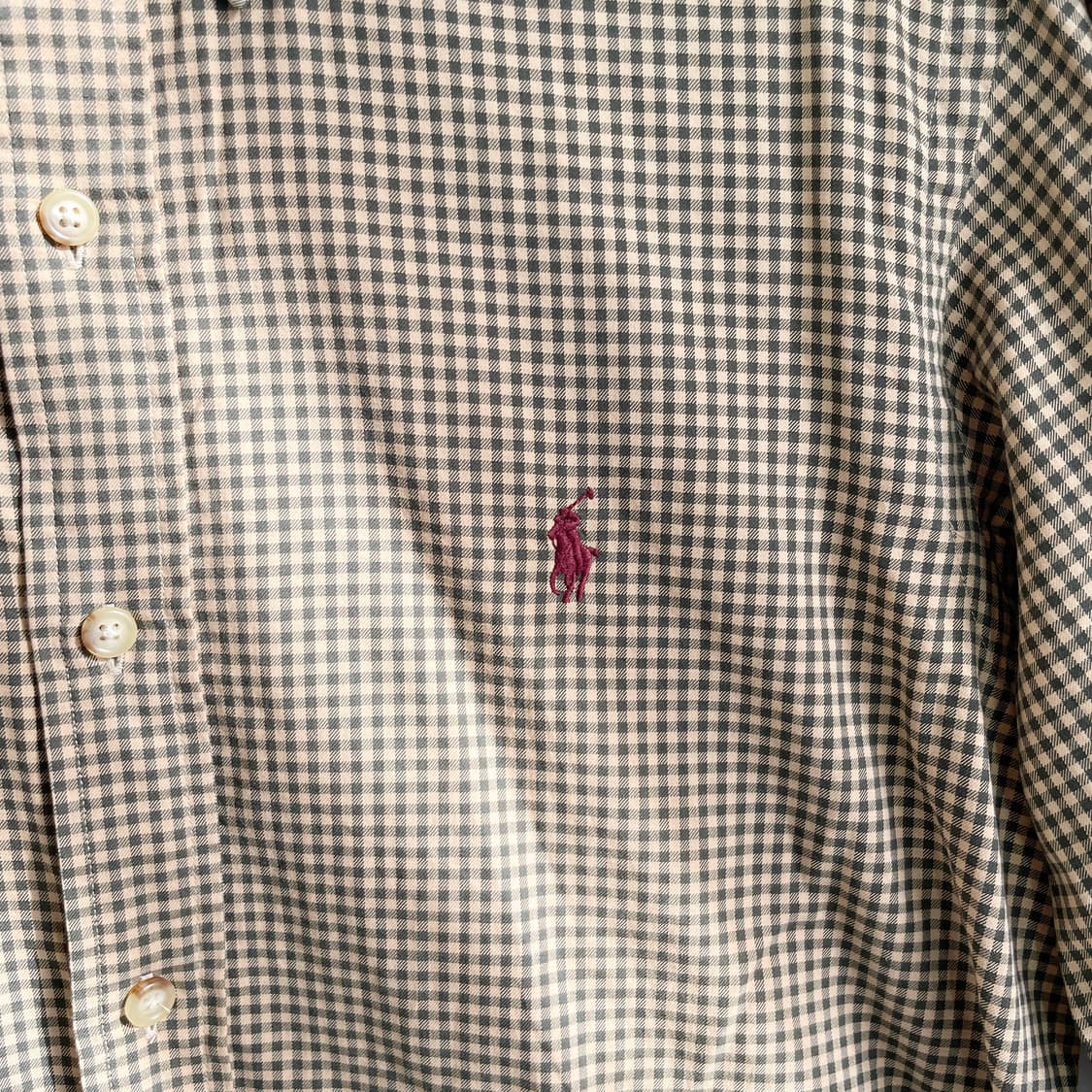 C1 폴로 랄프로렌 체크셔츠 95사이즈 상품이미지4