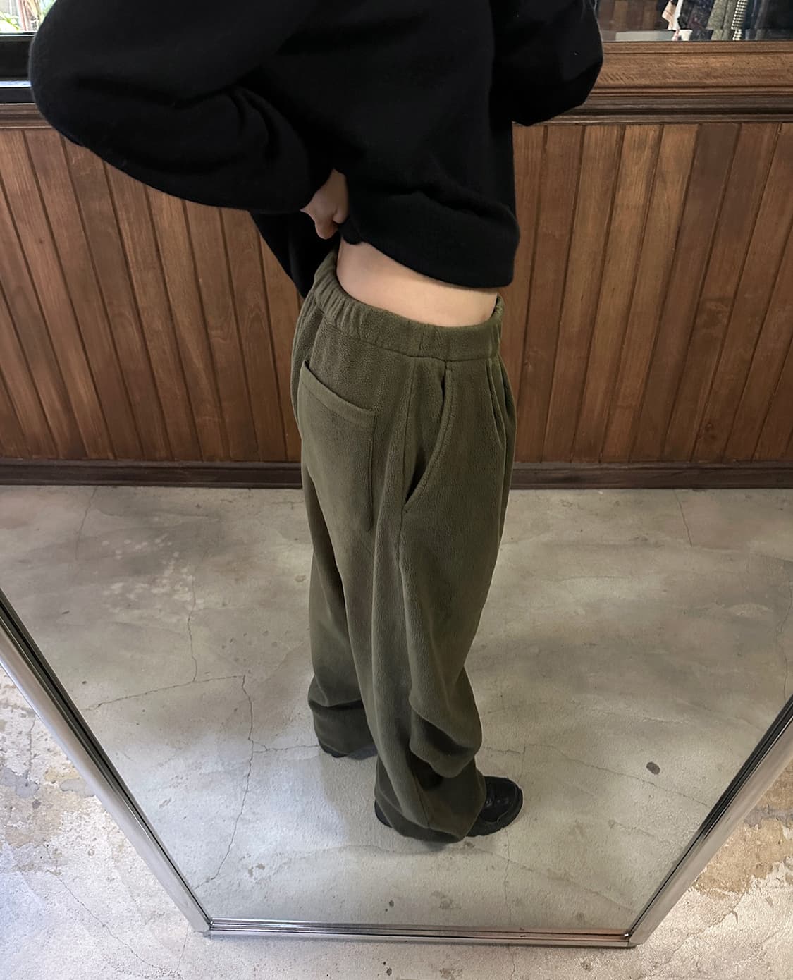 BEAMS fleece wide unisex pants 상품이미지4