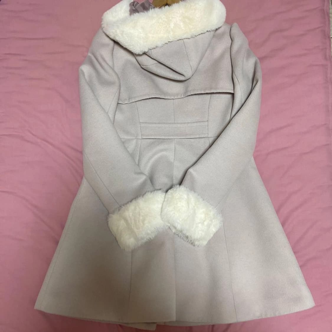 앙크루즈 리본 버클 코트 히메갸루 라떼갸루 상품이미지2