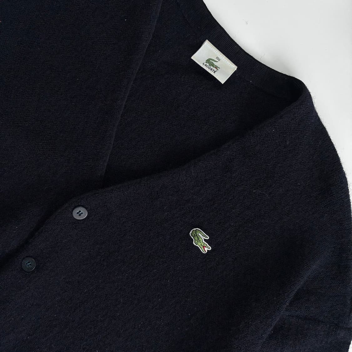 Lacoste  라코스테 자수 울 니트 가디건  상품이미지3