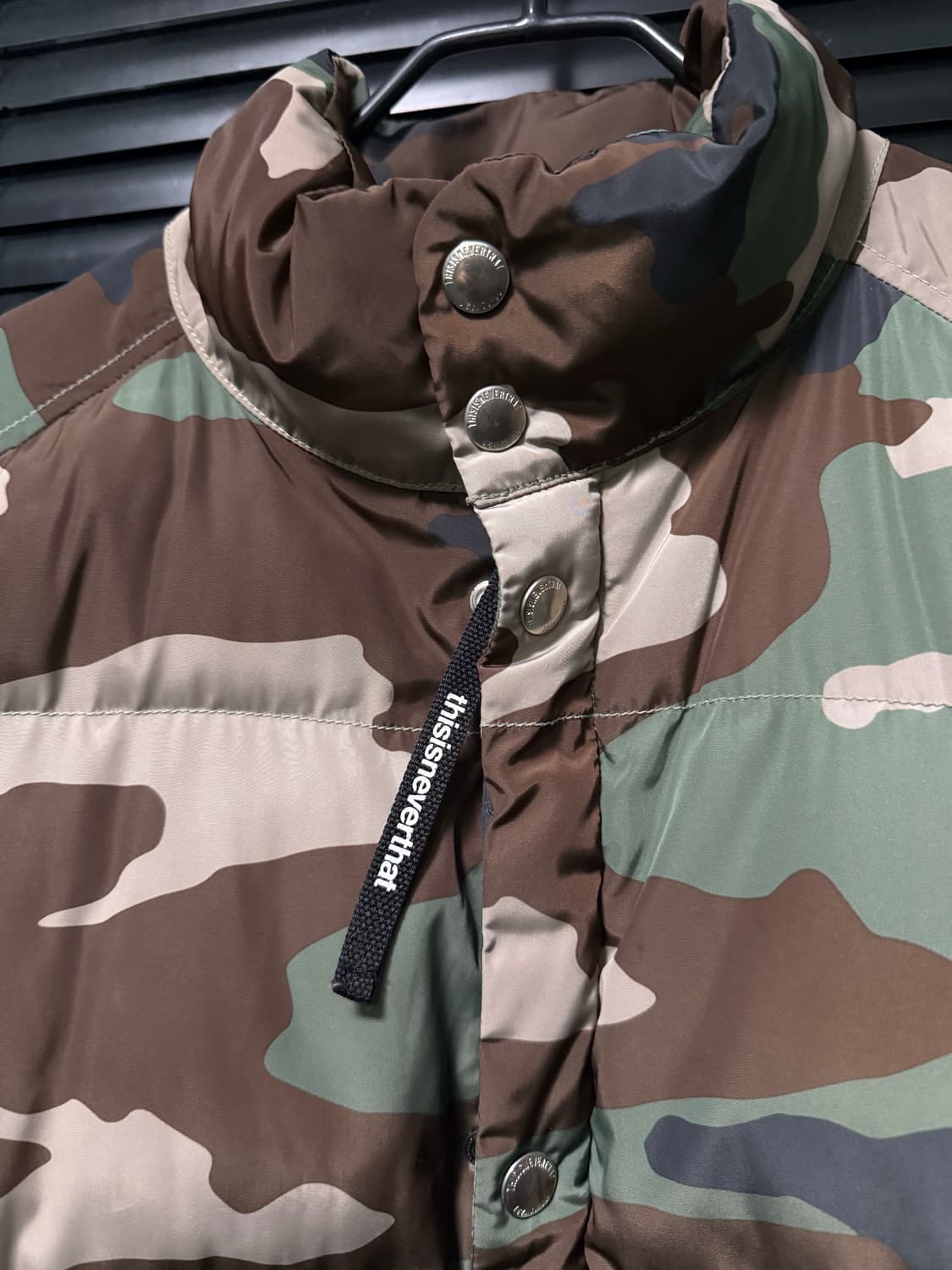 디스이즈네버댓 디네댓 카모 플라쥬 밀리터리 워크 솜 패딩 M 95 스트릿 상품이미지6