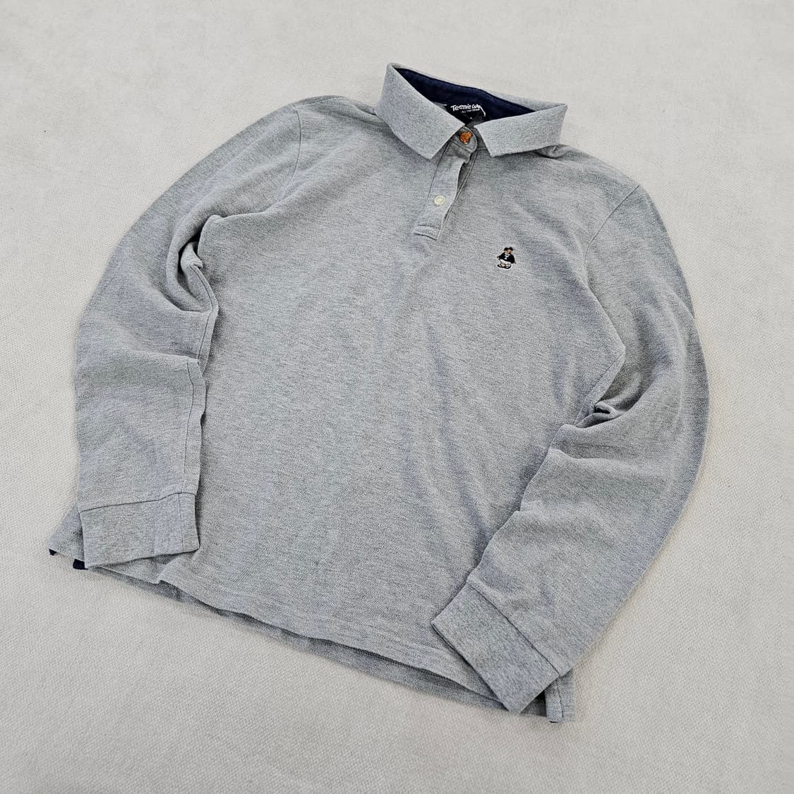 [FL] 티니위니 베어로고 그레이 긴팔 카라티셔츠 0116Y1 상품이미지1