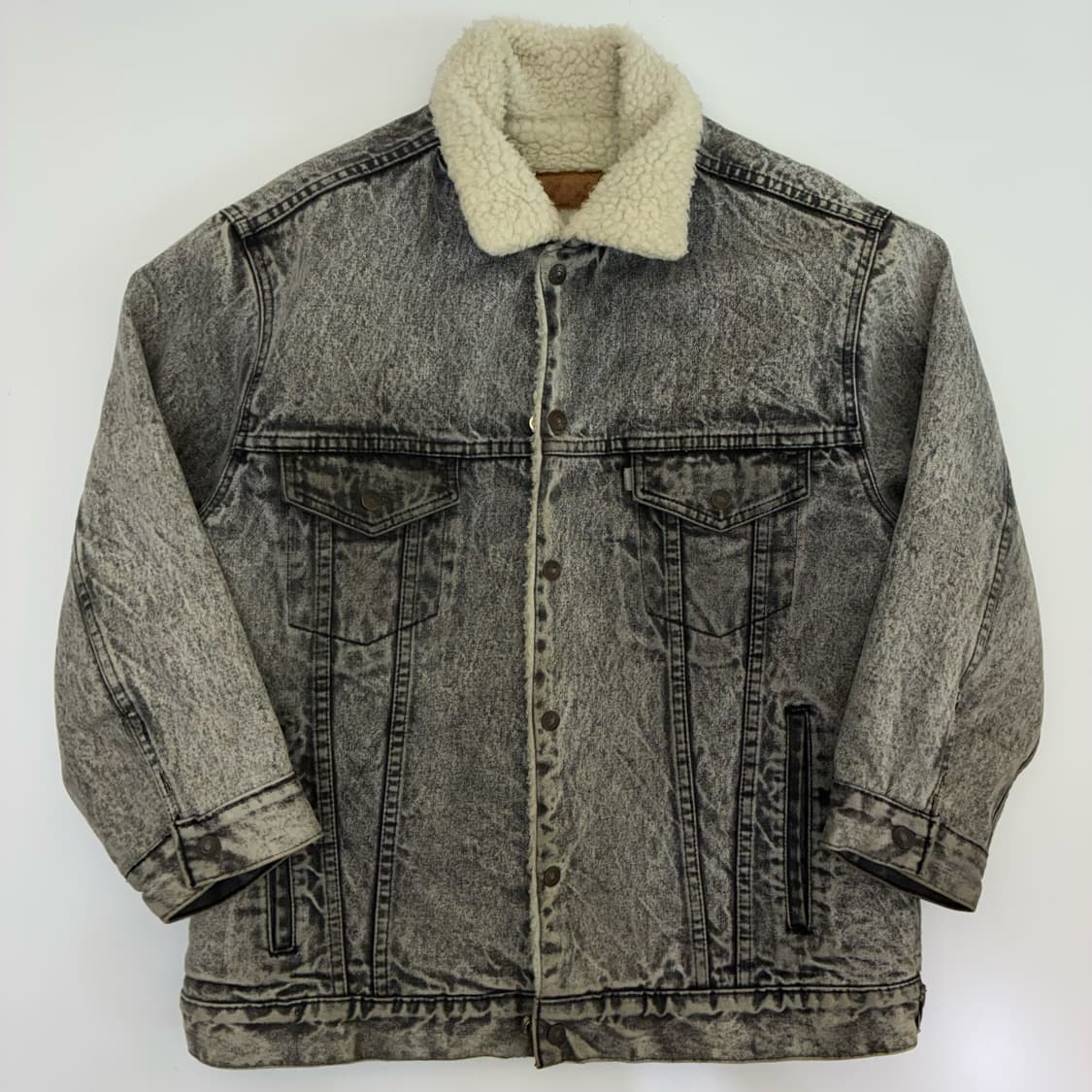 Levi's  리바이스 80,s 양털 흑청 데님 쉐르파 자켓  상품이미지1