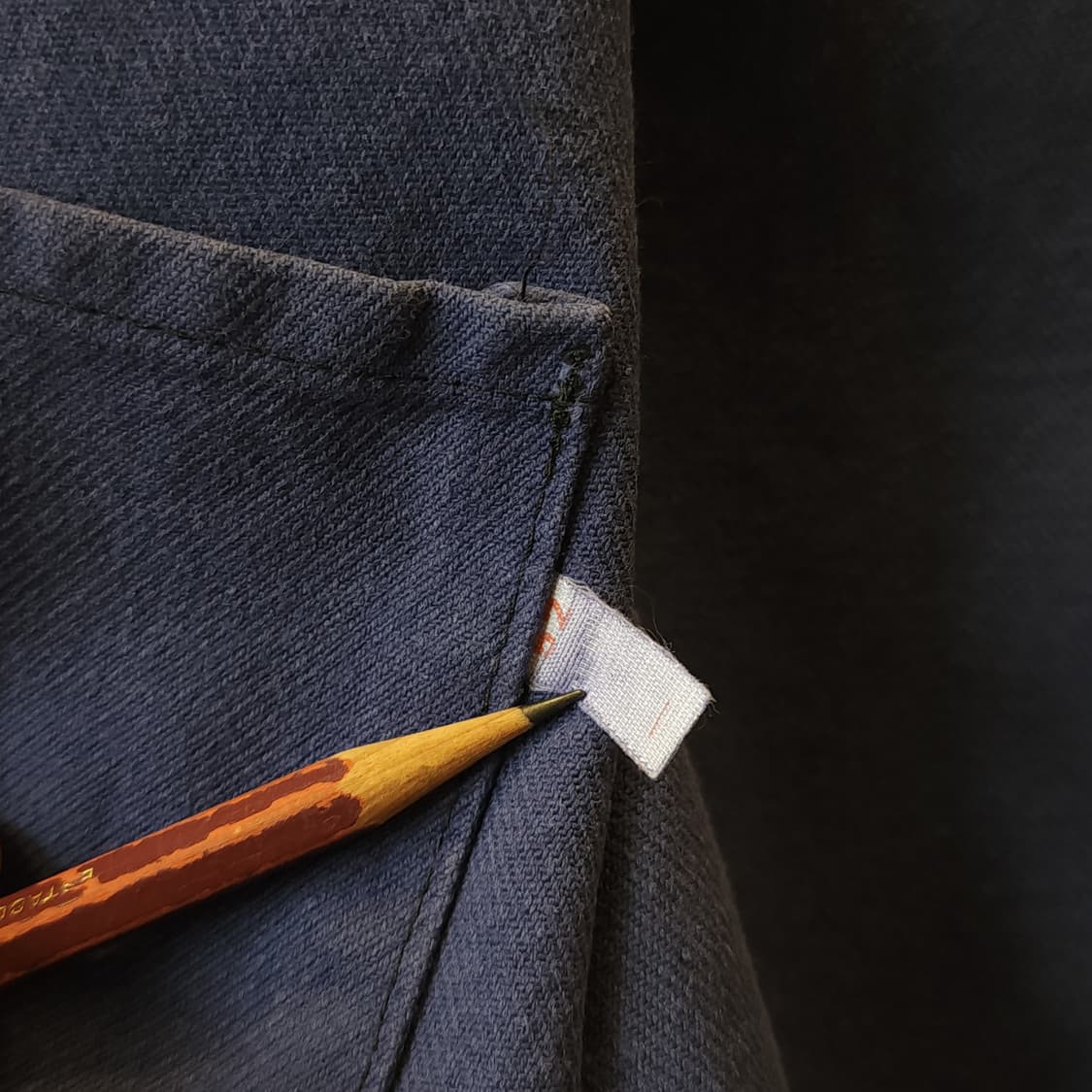 60s 프렌치 워크자켓 프렌치자켓 페이딩 퍼플 블루 52 상품이미지9