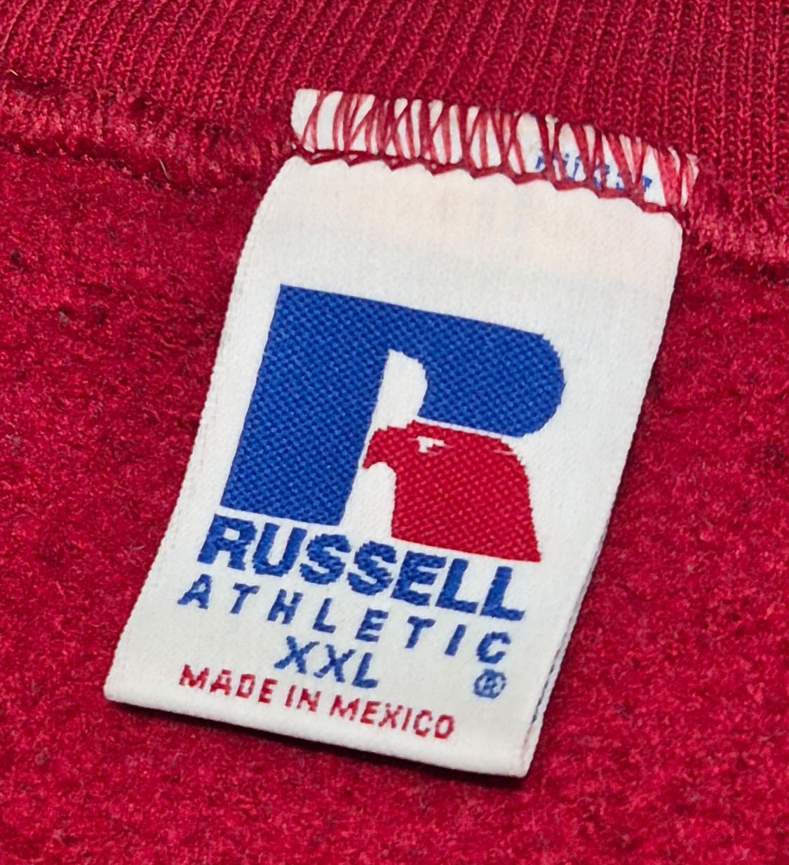 [XXL]90s MEXICO Made 러셀 버건디 스웻 -6 상품이미지3