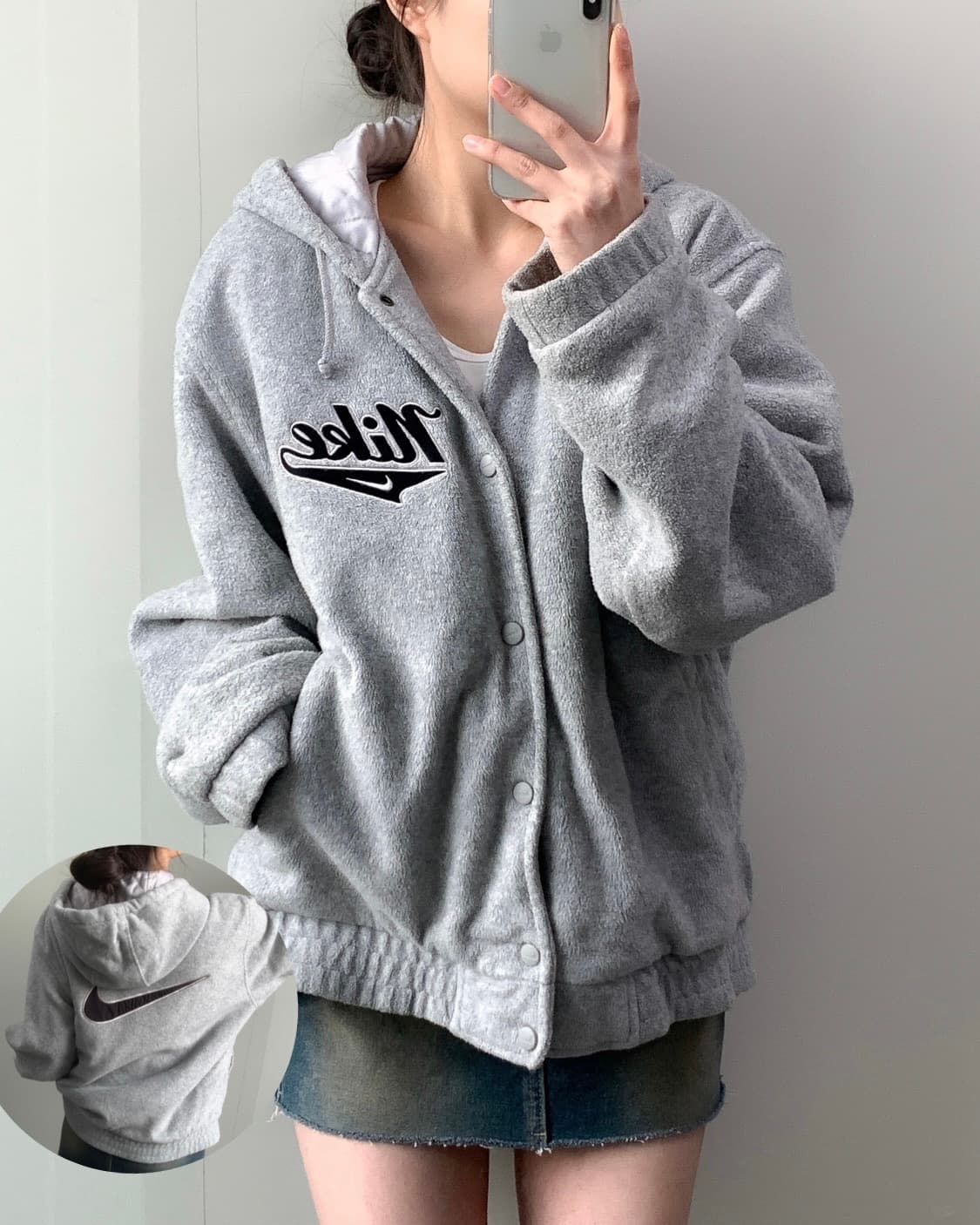 나이키 빅로고 후리스 자켓 상품이미지1