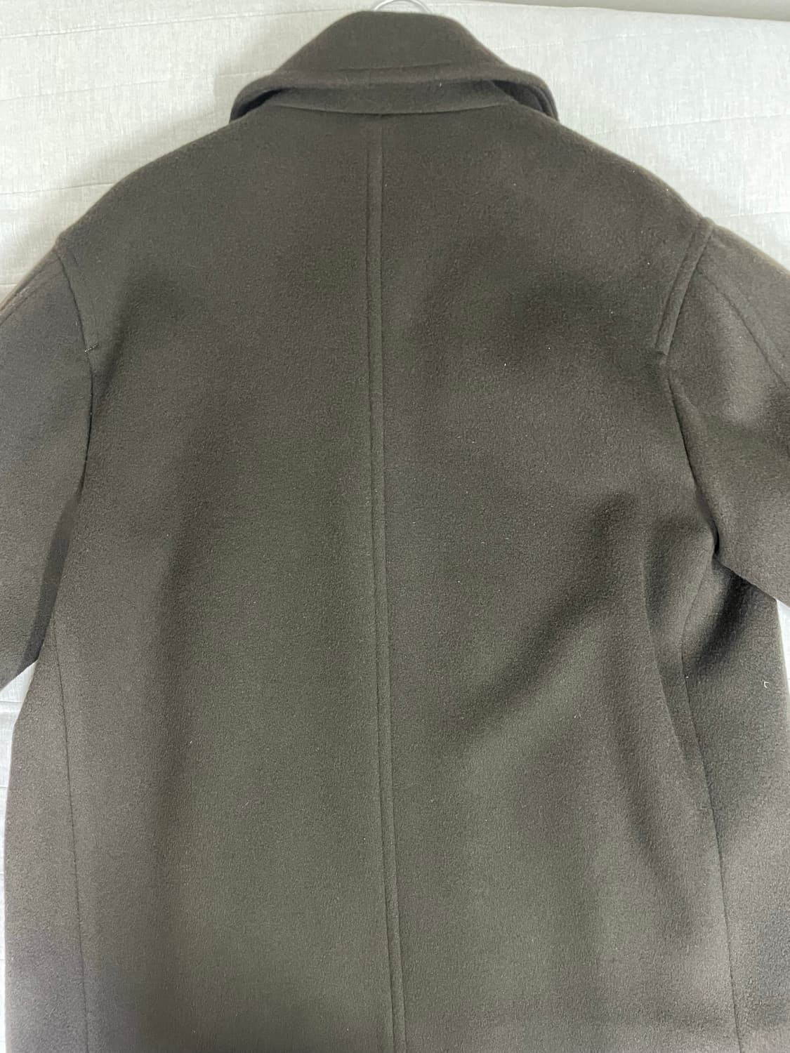 홀리선 울 하프코트 다크브라운 M 상품이미지3