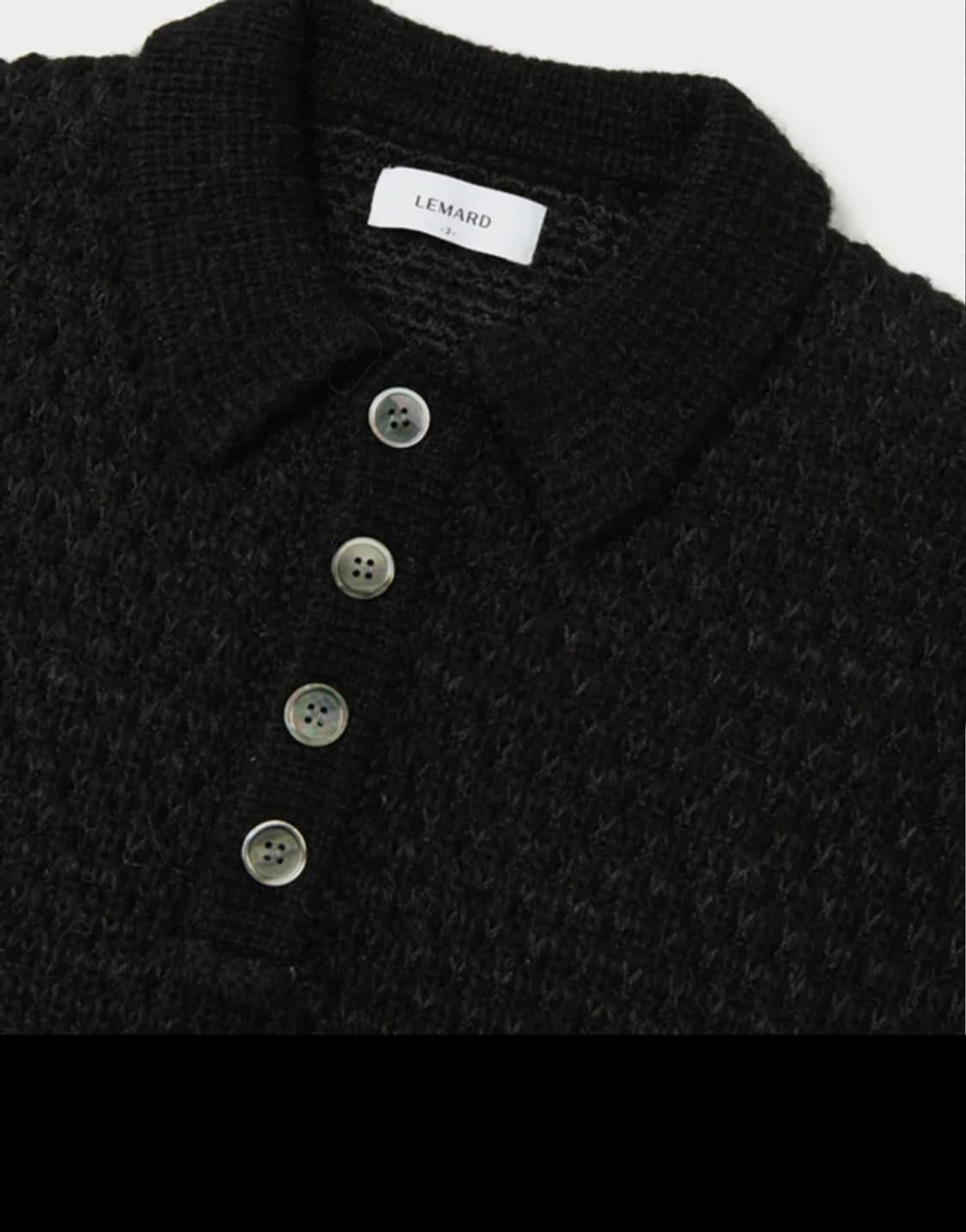 (새상품) 르마드 아란울 pk니트 검정 2사이즈 상품이미지4