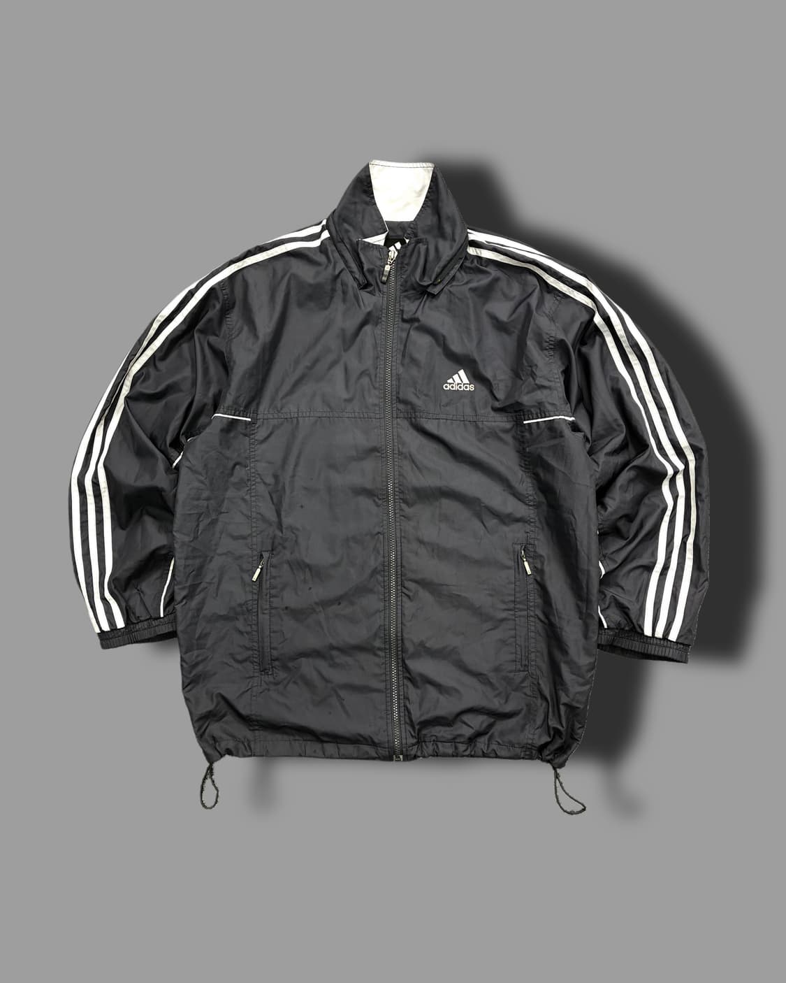 아디다스 90s 차콜 빅로고 바람막이 L 상품이미지3