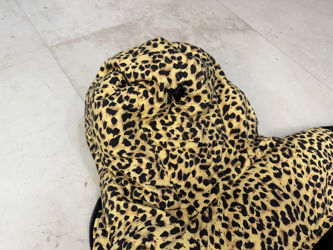 블랙아웃 레더 푸퍼 XL 상품이미지6