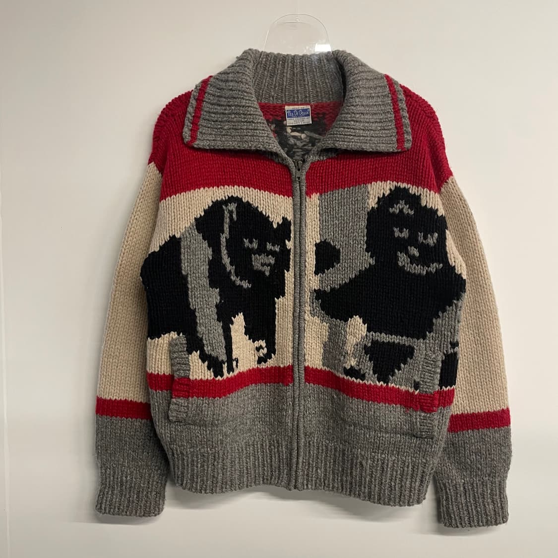 90s 파스듀 빈티지 울 코위찬 자켓 상품이미지3