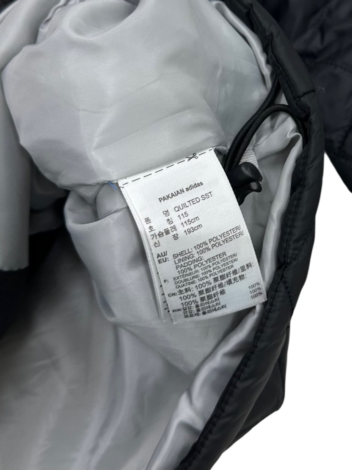 아디다스 퀄팅점퍼 블랙 (3XL)  상품이미지8