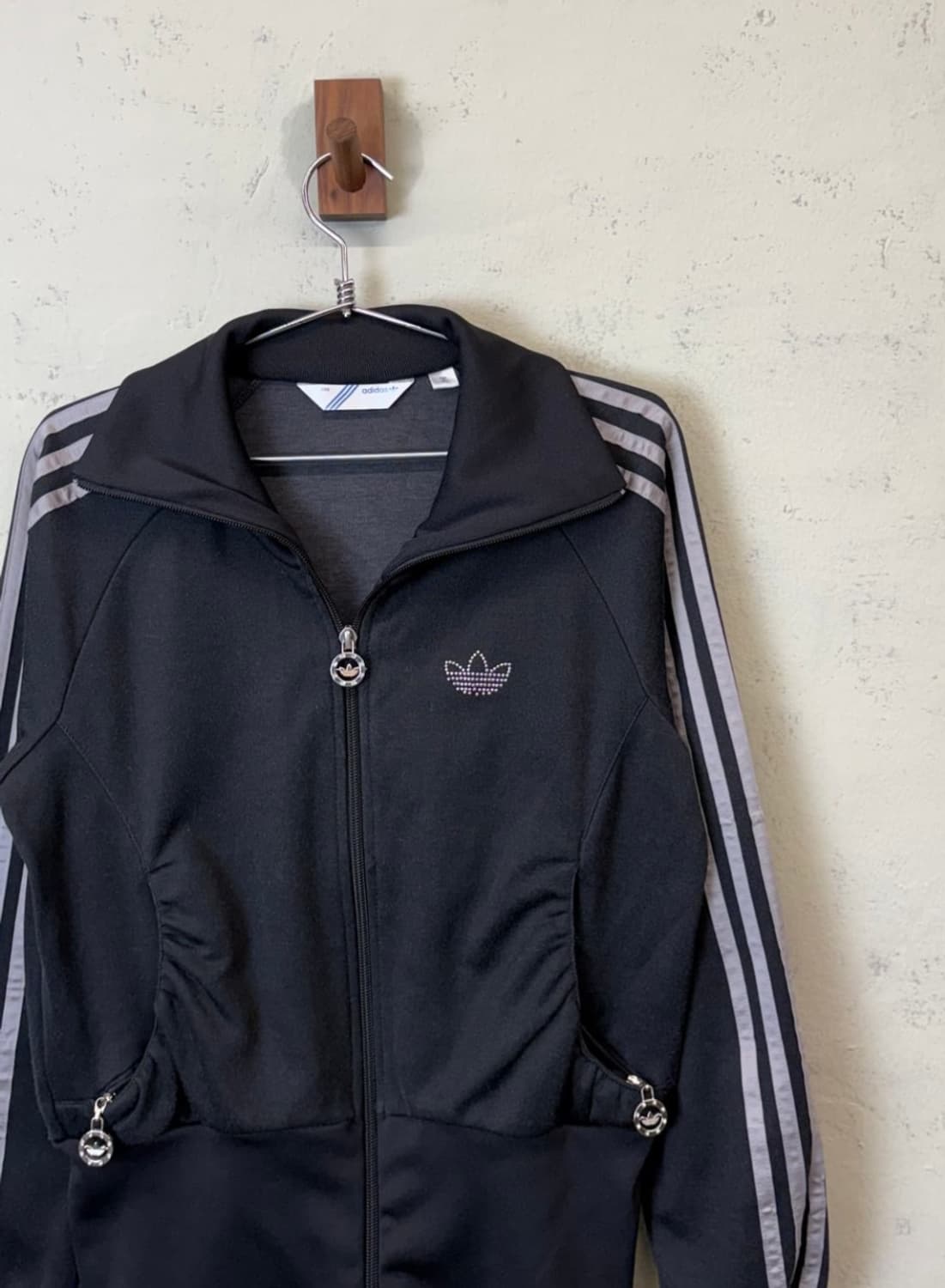 아디다스 큐빅 져지 빈티지 글리터 큐빅 로고 트랙탑 져지 상품이미지3