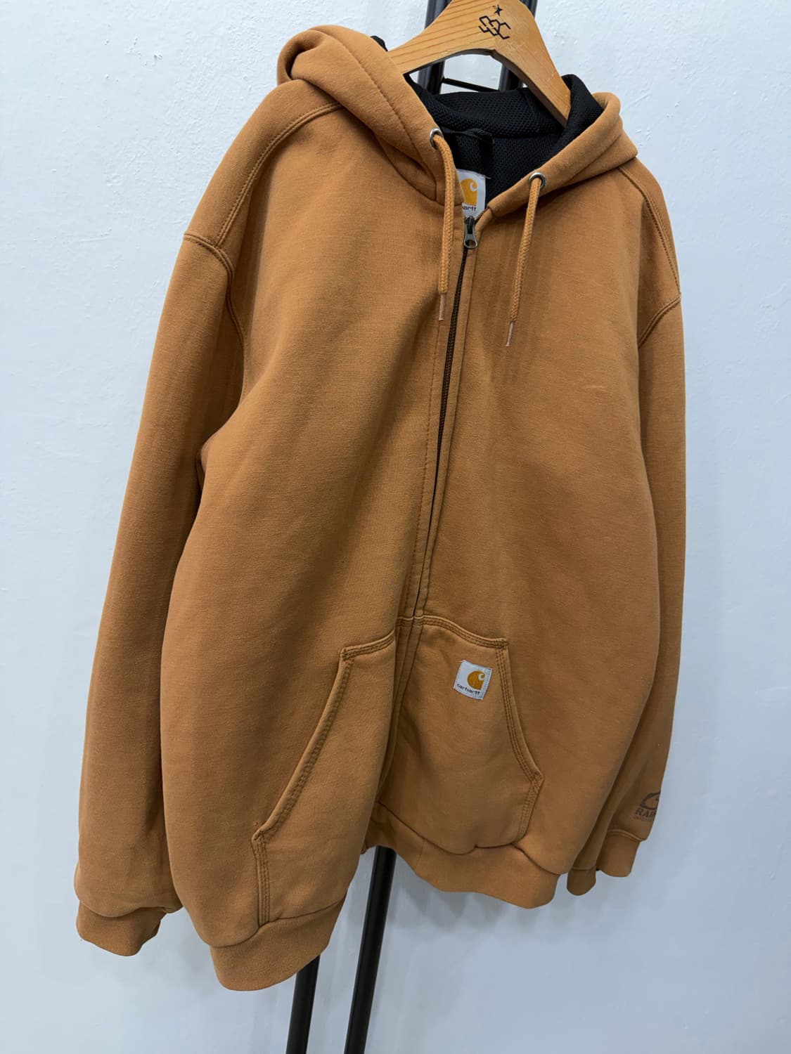 정품) 칼하트 오버사이즈 브라운 후드집업 M 상품이미지2