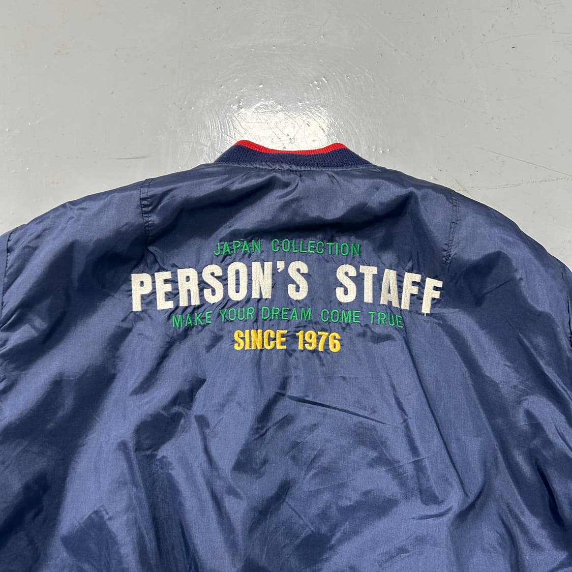 90s 퍼슨스 리버시블 블루종  상품이미지5