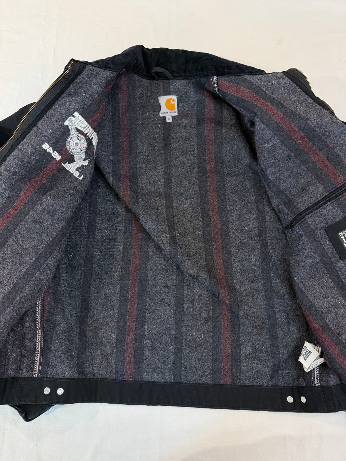 칼하트 OG 디트로이트 워크자켓 j001 블랙 상품이미지5