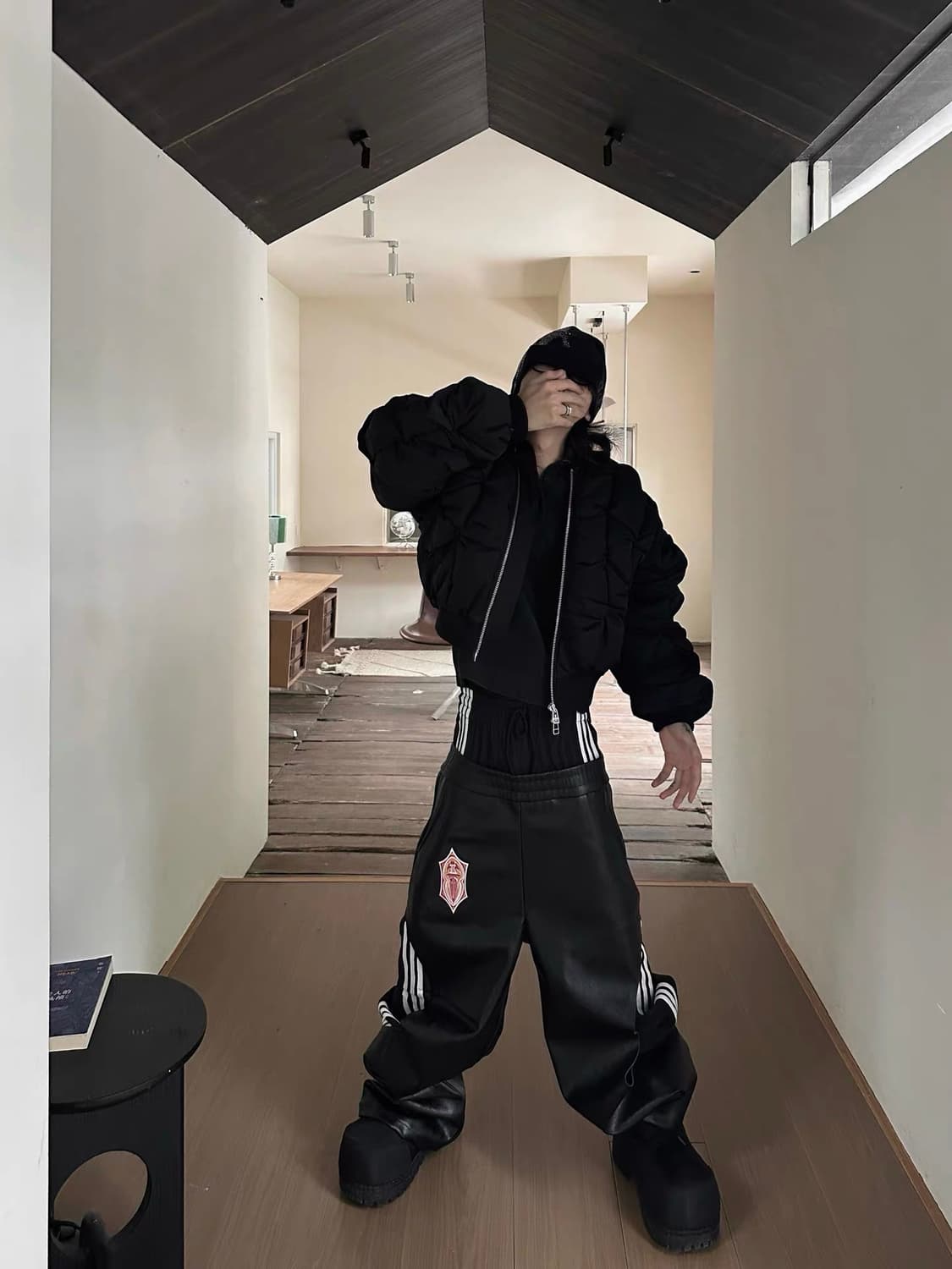 Striped Wide-Leg Track Pants 상품이미지5