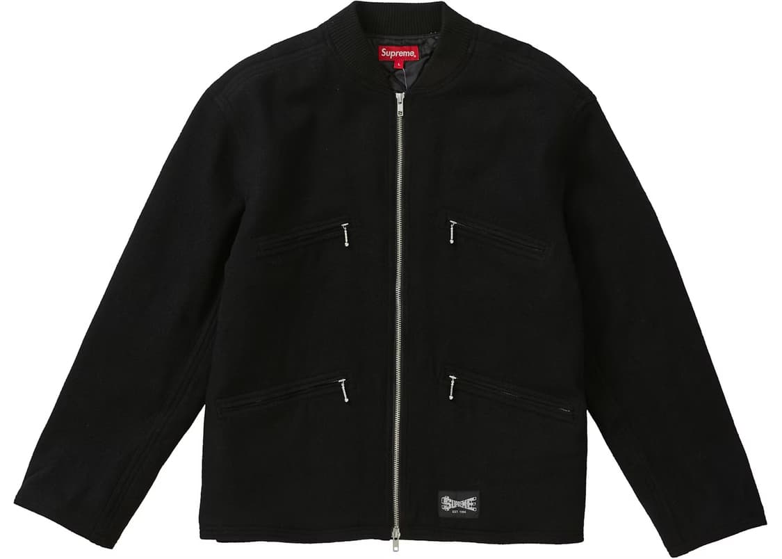 19ss supreme zip car jacket 슈프림 울 자켓 상품이미지1
