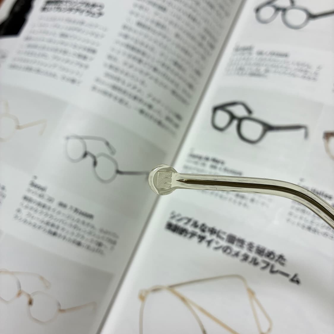 L.A. EYEWORKS 엘에이 아이웍스 옐로우 클리어 투명 뿔테 안경 상품이미지8