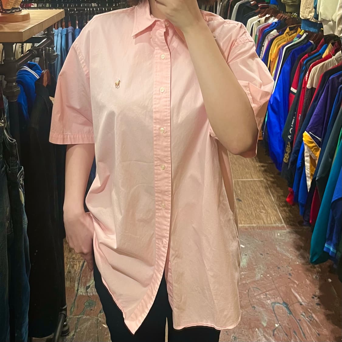 [HI] 폴로 반팔셔츠 연핑크 상품이미지1