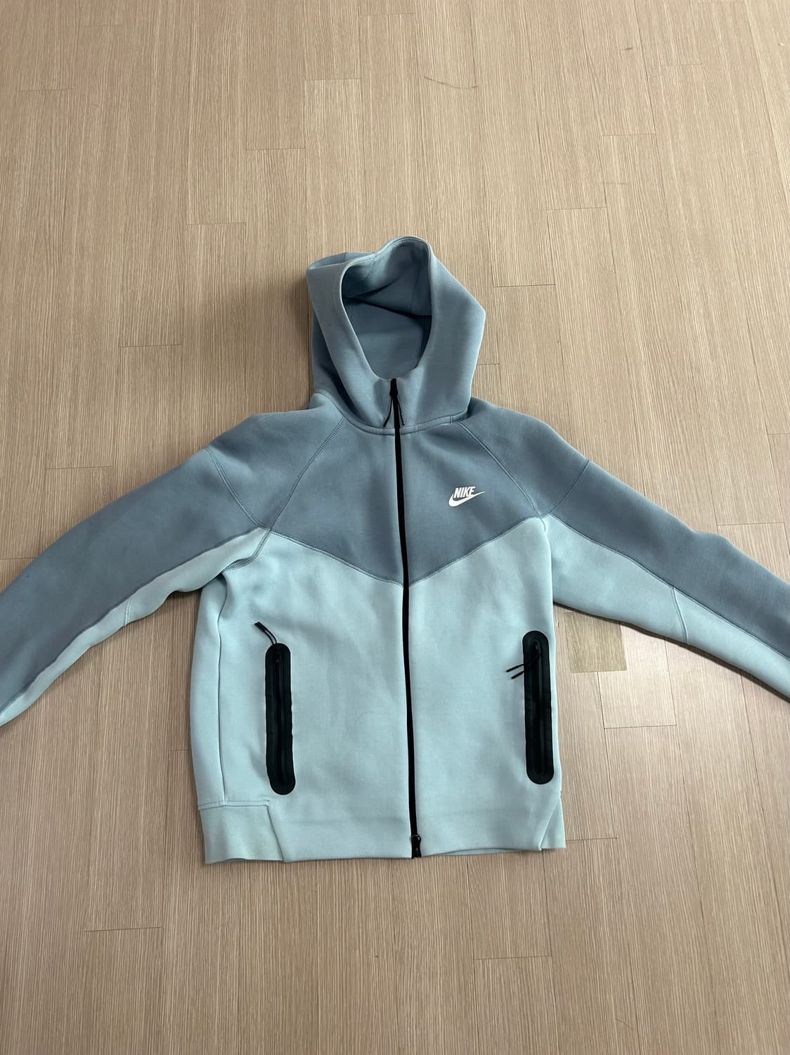 나이키 테크플리스 후드집업 블루 테크팩  상품이미지2