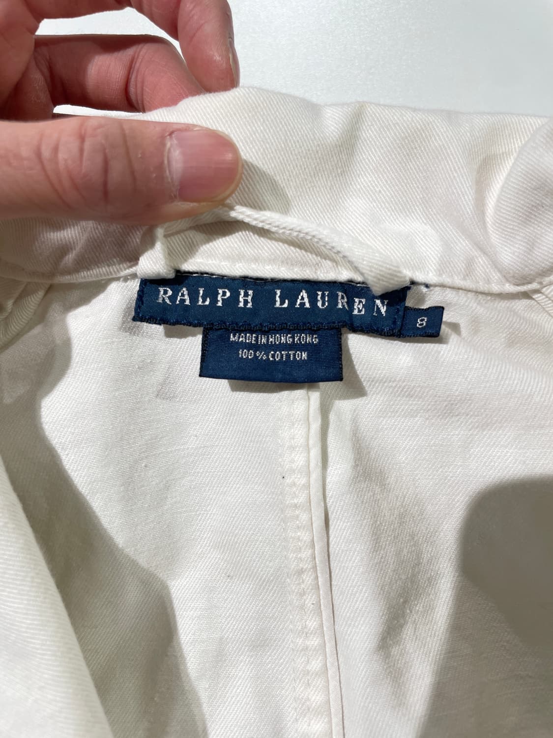 랄프 로렌 화이트 크라운 패치 코튼 자켓 상품이미지7