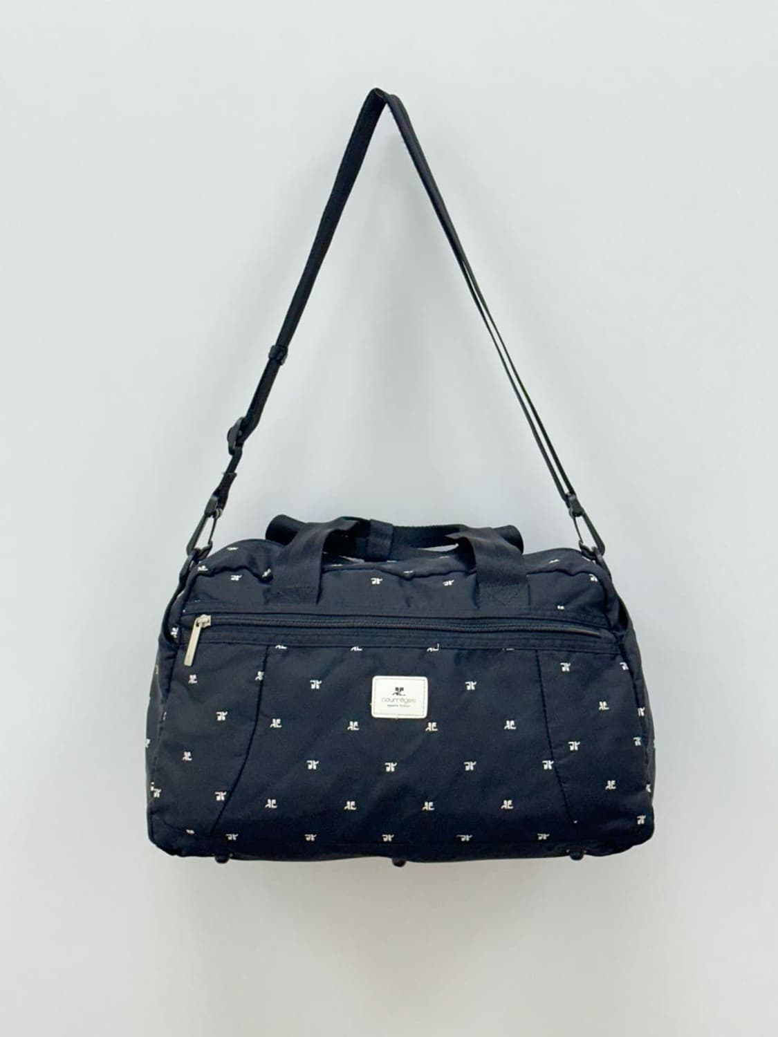 courreges / 꾸레쥬 블랙 로고 보스턴백  상품이미지1