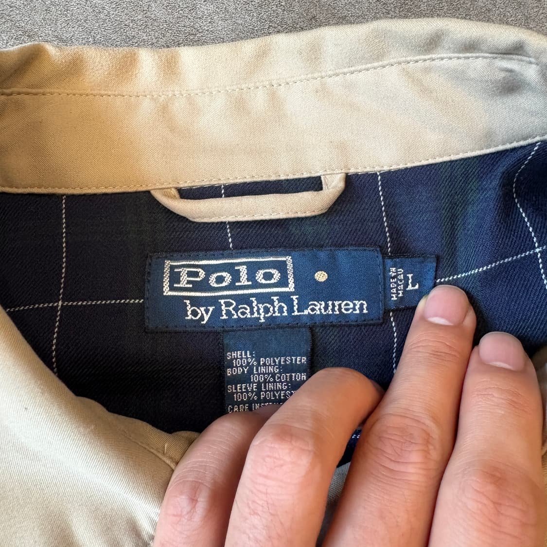 폴로 정품 베이지 바이스윙 자켓  상품이미지5
