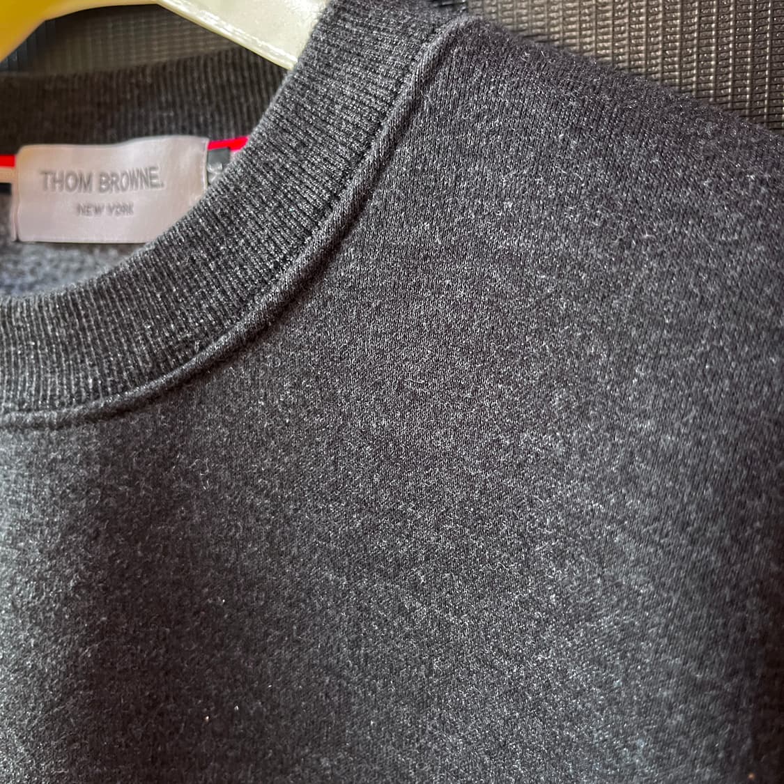  톰 브라운 기모 스웻 셔츠 4bar, 트리컬러 상품이미지6