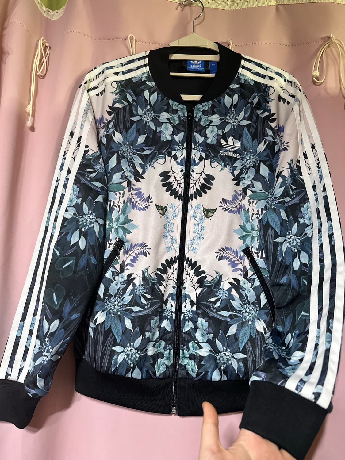 아디다스 져지 아디다스 플라워 트랙탑 아디다스집업 아디다스 파이어버드 꽃 상품이미지1