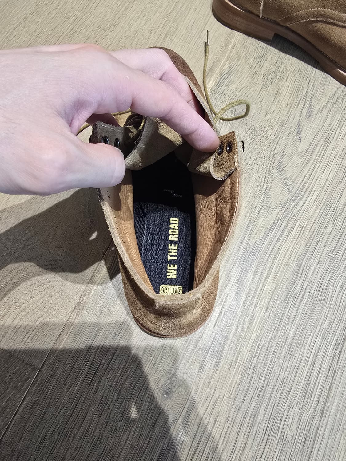 브라운 스웨이드  부츠 상품이미지4