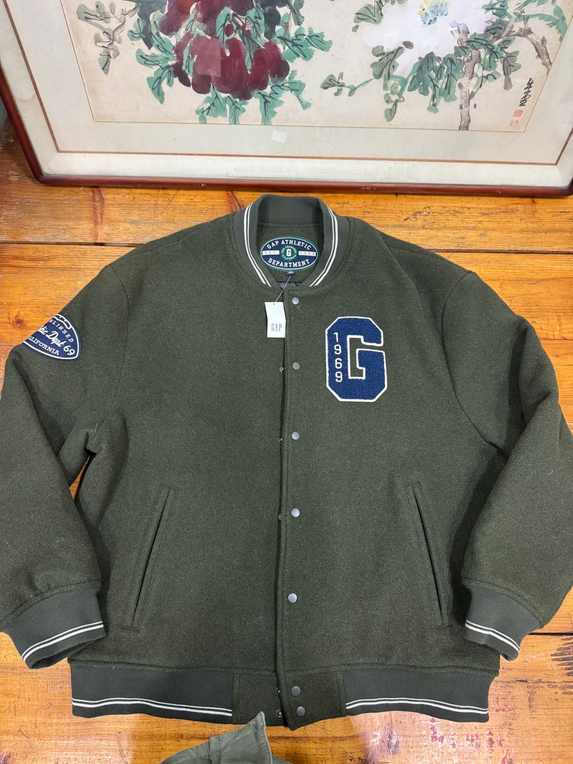 갭 바시티 자켓 사이즈XL 택달린 새상품 상품이미지1