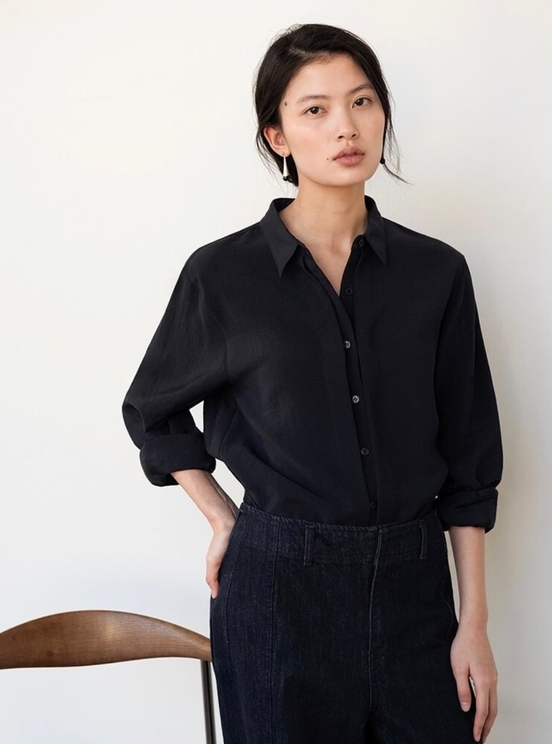 하우투러브미 브리엘 더블 플리츠 블라우스 상품이미지1