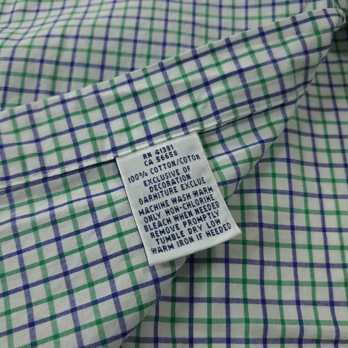 CK830 2XL 폴로 00s 그린네이비 마이크로체크 반팔 셔츠 남방 상품이미지5
