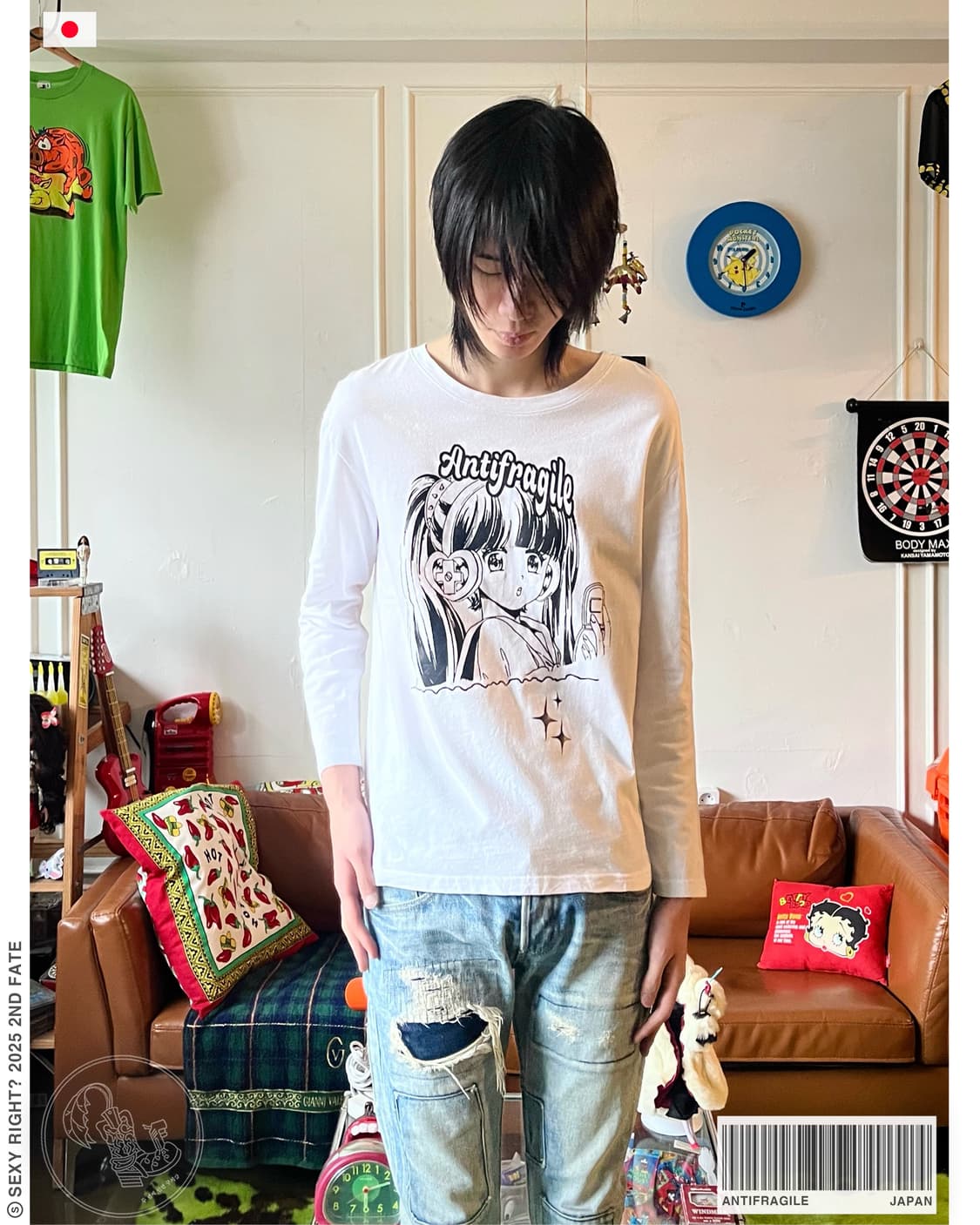 ANTIFRAGILE Anime Printed Long-Sleeve 상품이미지1