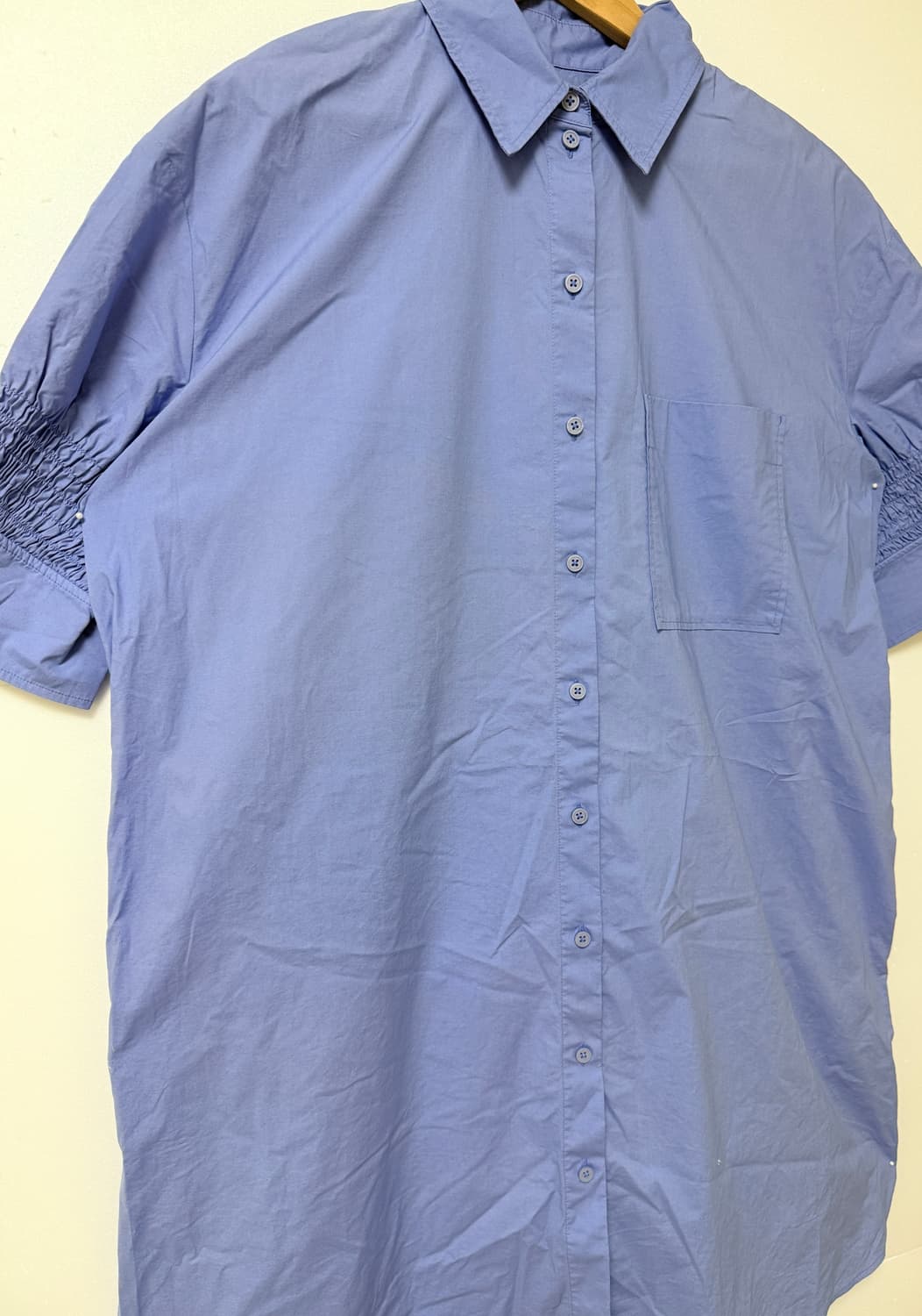 🩵COS 코스 반팔 셔츠 롱원피스 블루 55-66🩵 상품이미지2