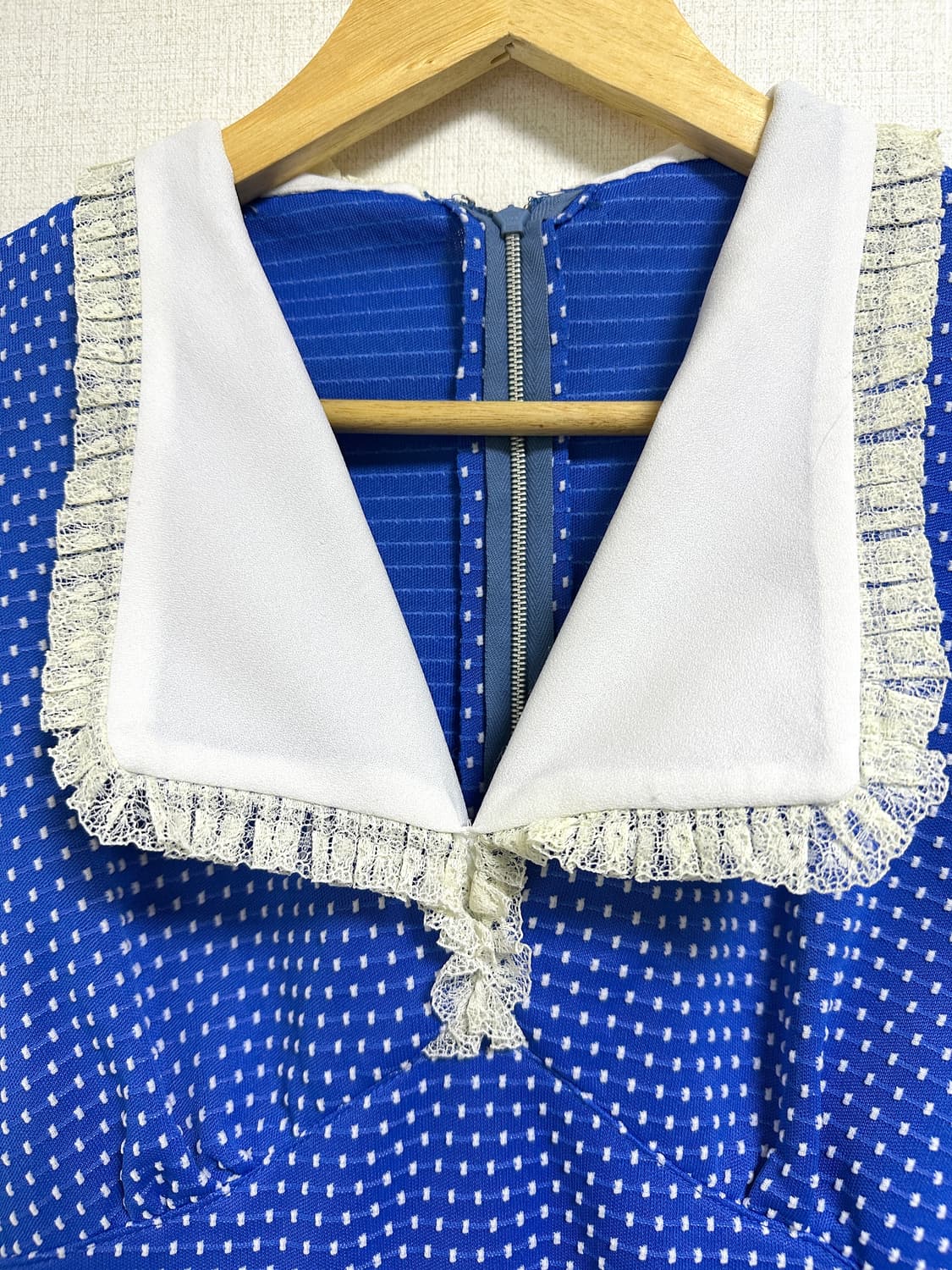 레이스카라 도트 원피스 상품이미지2