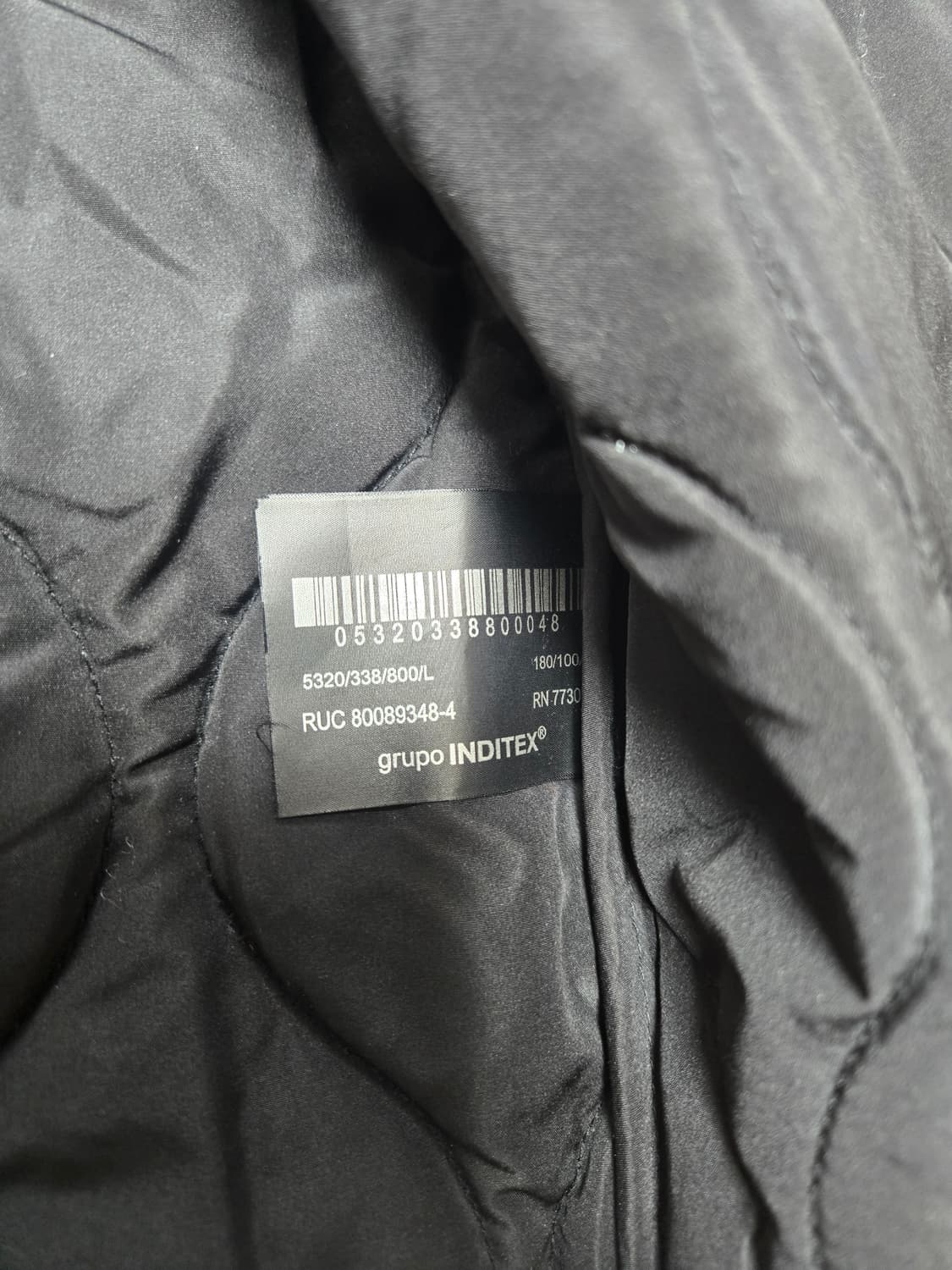 자라(ZARA) 후드 퀼팅 레이어드 자켓  오버핏(블랙 / L) 상품이미지9