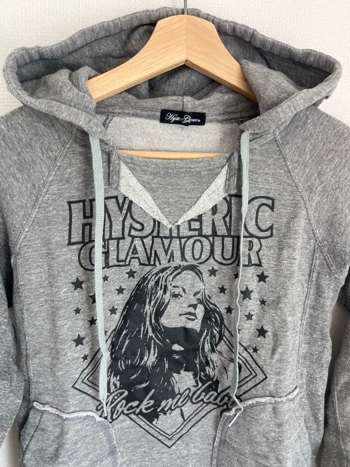 히스테릭 글래머 Rock Me Baby 히스걸 그래픽 후드티 상품이미지2